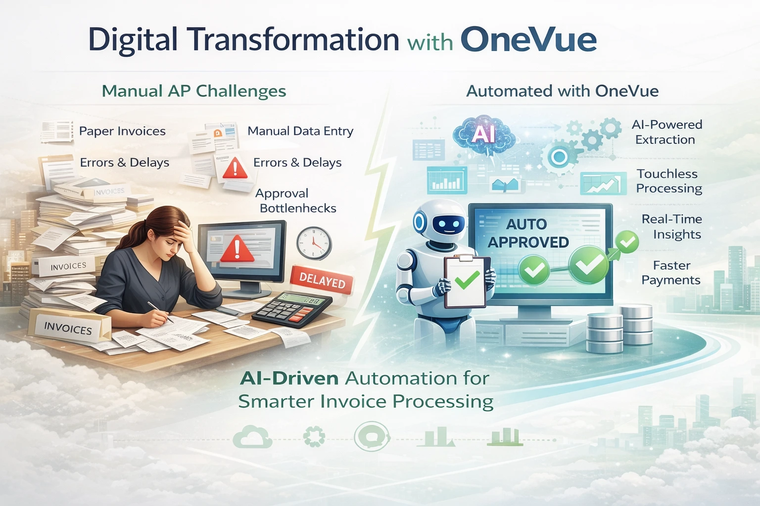 AI-powered accounts payable automation — Ecovue OneVue Invoice